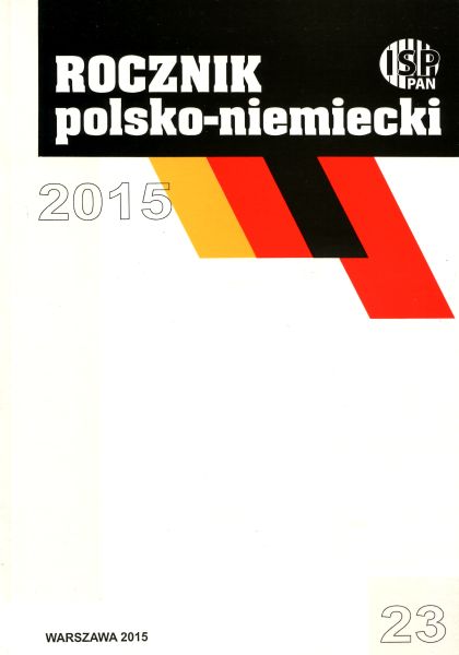 Okładka Rocznika Polsko-Niemieckiego nr 23